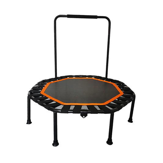 Mini Trampoline for Adults Fitness Foldable 42-In Octagonal Silent Safe and Stable Slingshots for Adults Heavy Duty Double Handles for Weight Loss and Slimming Small Indoor Trampoline